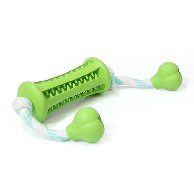 HAPEE RUBBER DURABLE DOG TOYS WITH ROPE